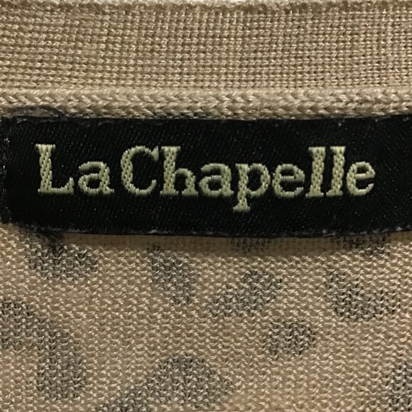 La Chapelle Leopard Print Deep V-Neck Button Front Cardigan Size XS - Picture 10 of 12